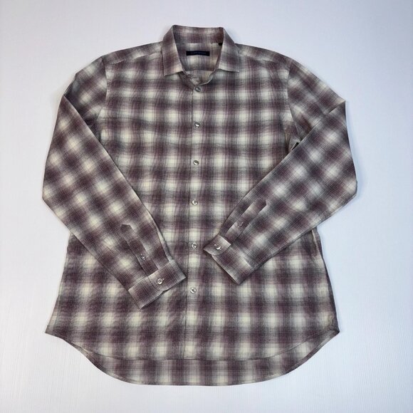 PATRICK ASSARAF men's large plaid shirt NWOT!! - Picture 1 of 2